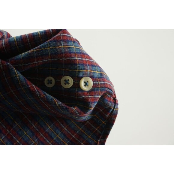 Ralph Lauren Men's 3XB Long Sleeve Blue Red Plaid Oxford Pony Button Down Shirt - Picture 7 of 9